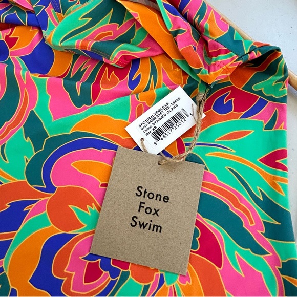 Stone Fox Swim Bambi Baby Tee Dress Stained Glass Size XS - Picture 4 of 9